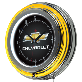 Chevy 14" Neon Wall Clock - Chevrolet