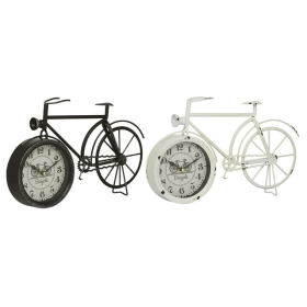 DecMode 9" Black Metal Bike Clock, Set of 2 - DecMode