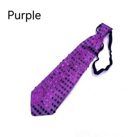 LED Sequins Glowing Necktie Props Tie